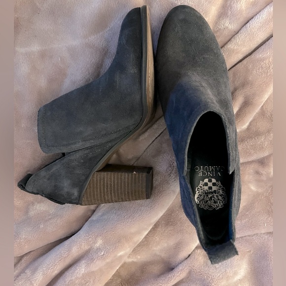 Vince Camuto Francia Bootie Boots Winter Dark Grey Suede Womens Size 8.5 M - Picture 6 of 8